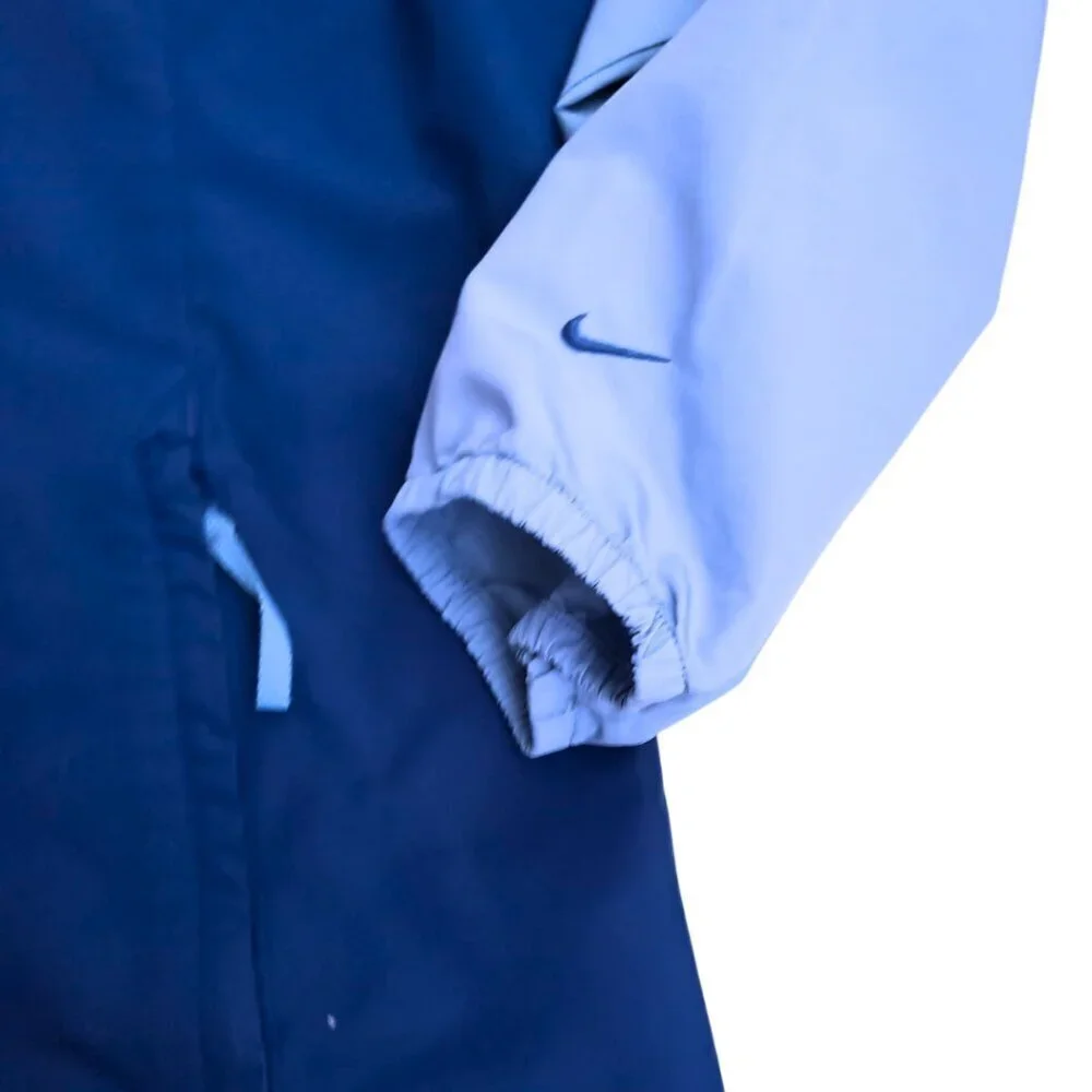 Nike Blue Colorblock Windbreaker Jacket – Youth Size L (12-14)